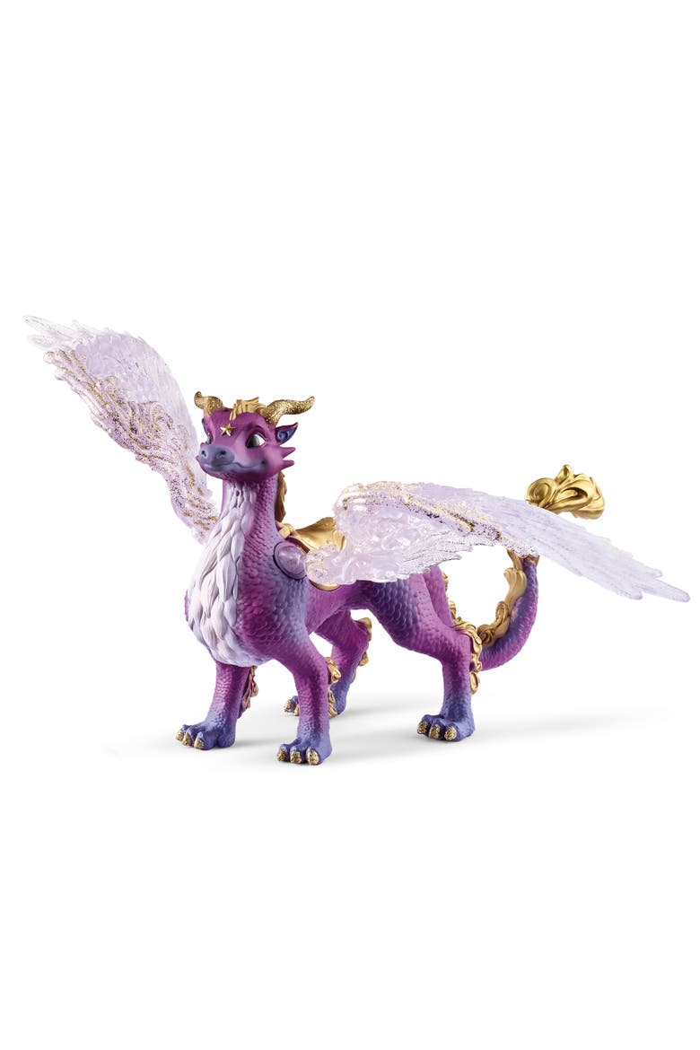 Bayala, Night Sky Dragon Purple & Gold Figurine, Main, color, Purple