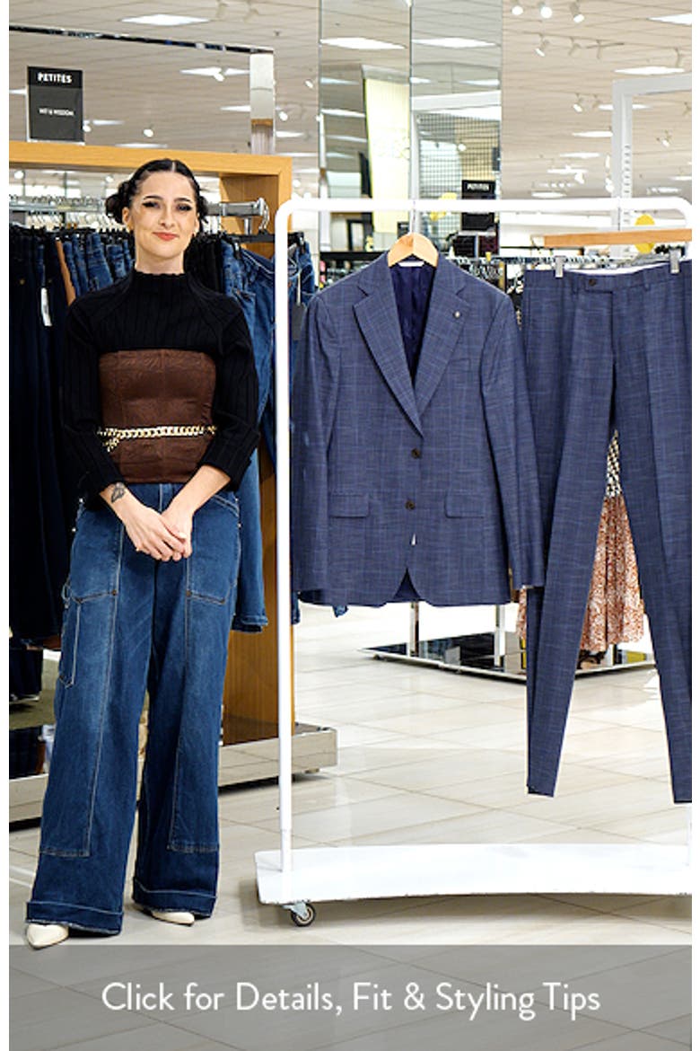 250th Capsule Mason Regular Fit Blue Mélange Windowpane Check Wool & Silk Suit video