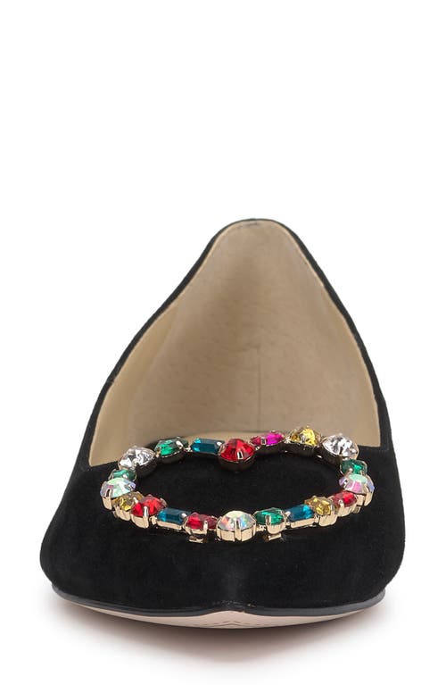 Jessica Simpson Women's Elika Pointed-toe Embellished Ballet Flats In Black