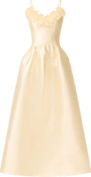 Elliatt Ruffle Sateen Fit & Flare Gown
