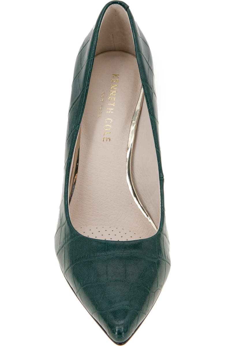 Kenneth Cole Aundrea Pointed Toe Pump, Alternate, color, Emerald Croco