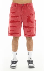 Cult of Individuality Grunge Carpenter Denim Shorts