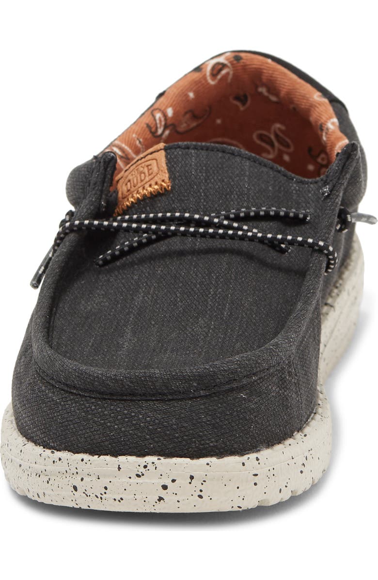 Hey Dude Kids' Wally Washed Canvas Boat Shoe, Alternate, color,