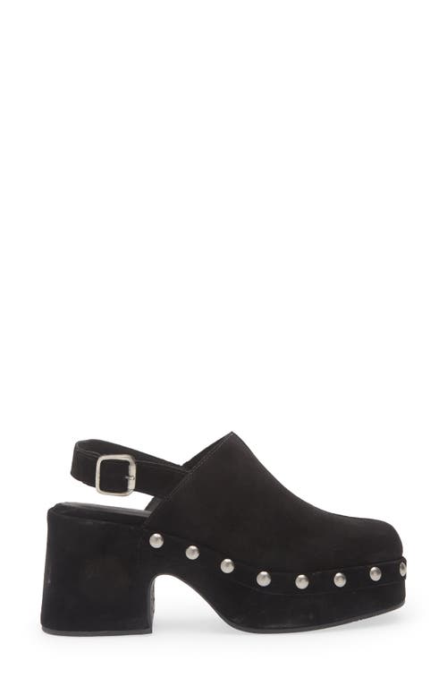 Chocolat Blu Harley Slingback Platform Clog In Black