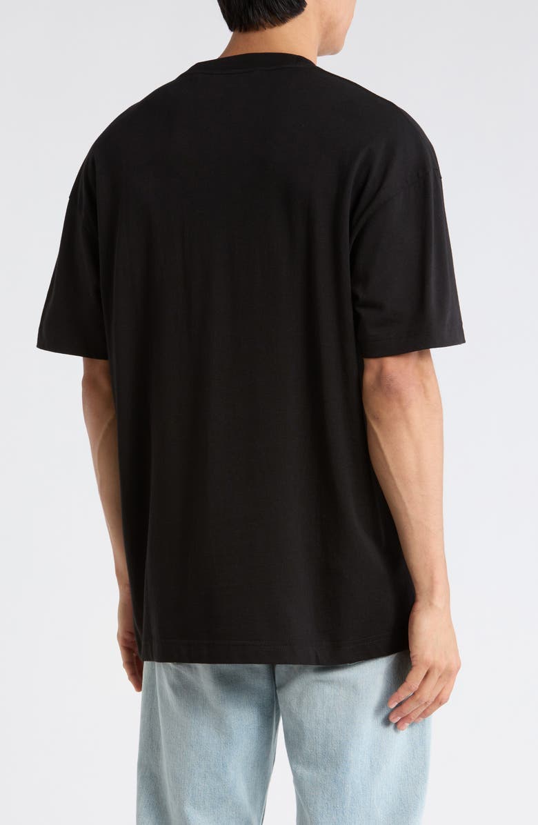 Palm Angels Logo Graphic Cotton T-Shirt, Alternate, color, Black