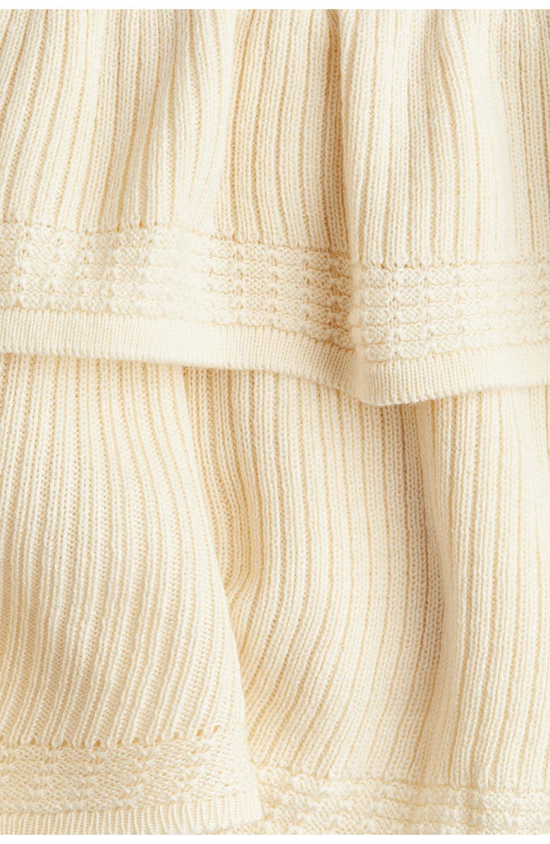 H&M Rib-knit Dress, Alternate, color, Light Beige