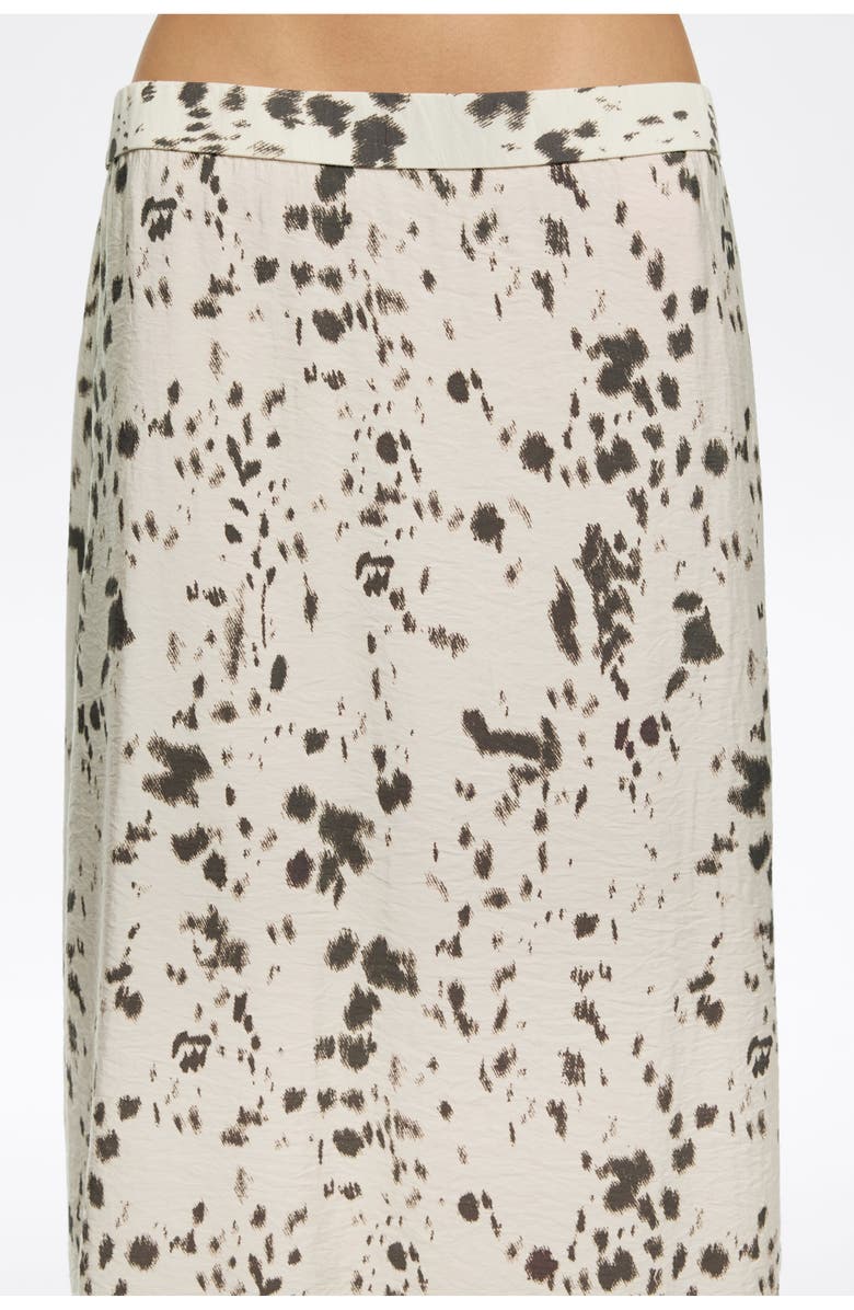 Bimba y Lola Lynx Contrast Hem Skirt, Alternate, color, Lynx Ivory