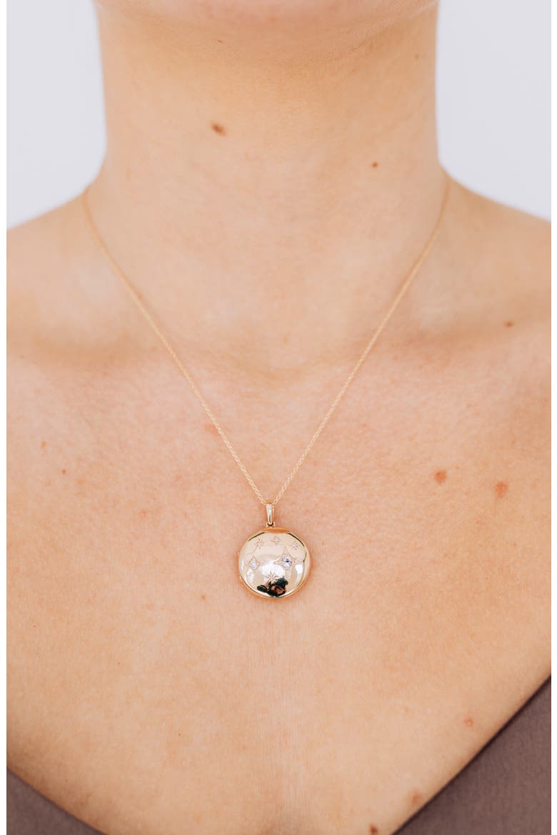Gothic Constellation Pendant Necklace, Alternate, color, YELLOW GOLD