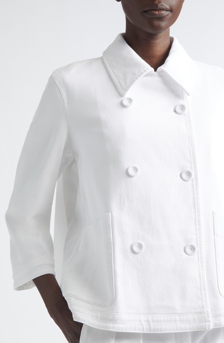 Altuzarra Hayden Double Breasted Jacket, Alternate, color, Optic White