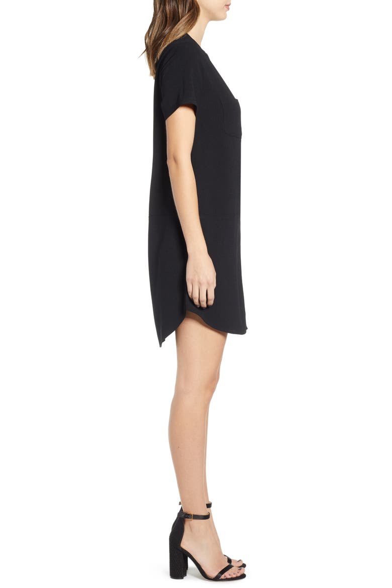 Hailey Crepe Dress, Alternate, color, NEW BLACK