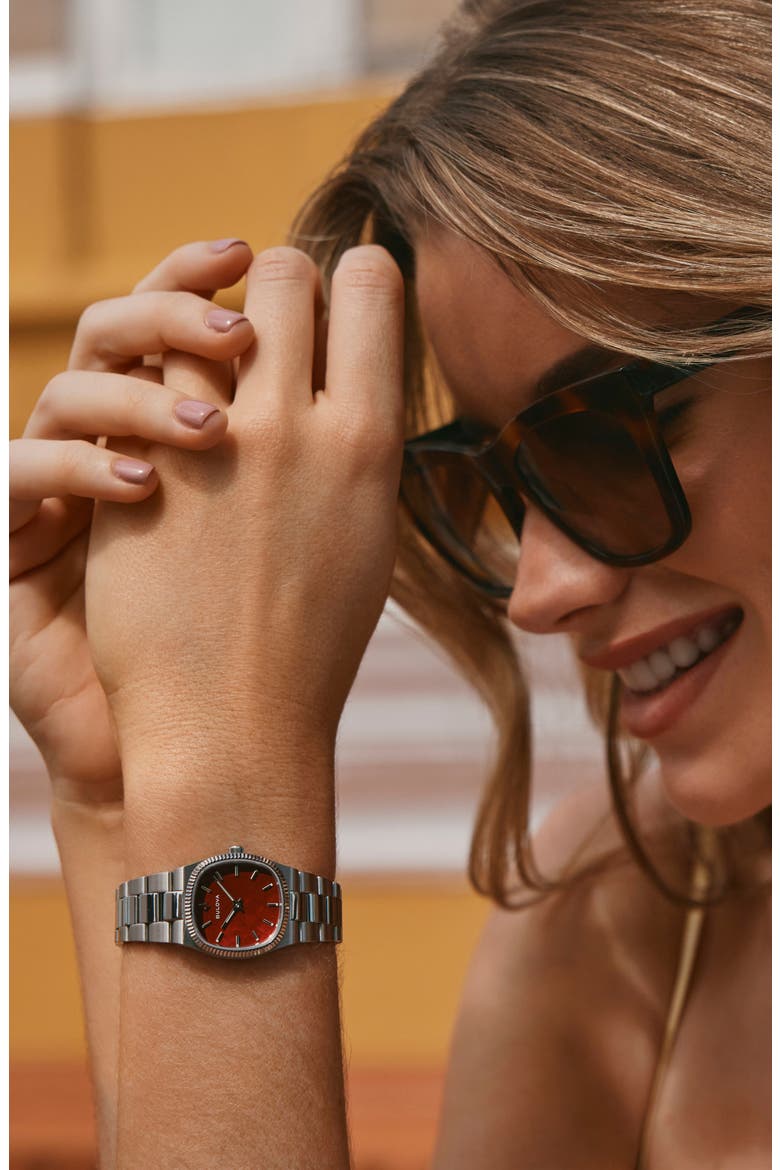 Mini Super Seville Bracelet Watch, 25mm, Alternate, color, SILVER-TONE