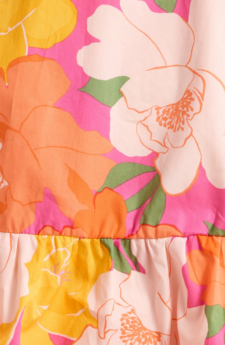SUGARLIPS Milley Floral Della Halter Minidress, Alternate, color, Pink-Orange