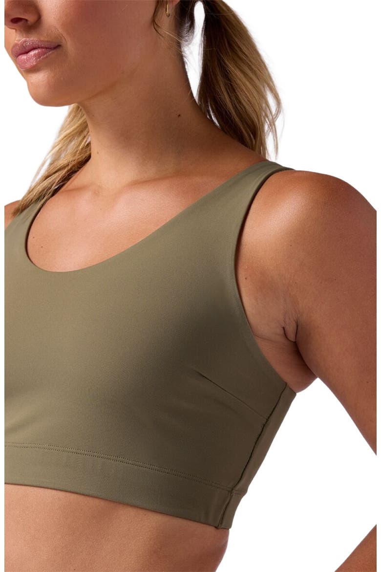 Destination Longline Bra Top - Women's, Alternate, color, Kalamata