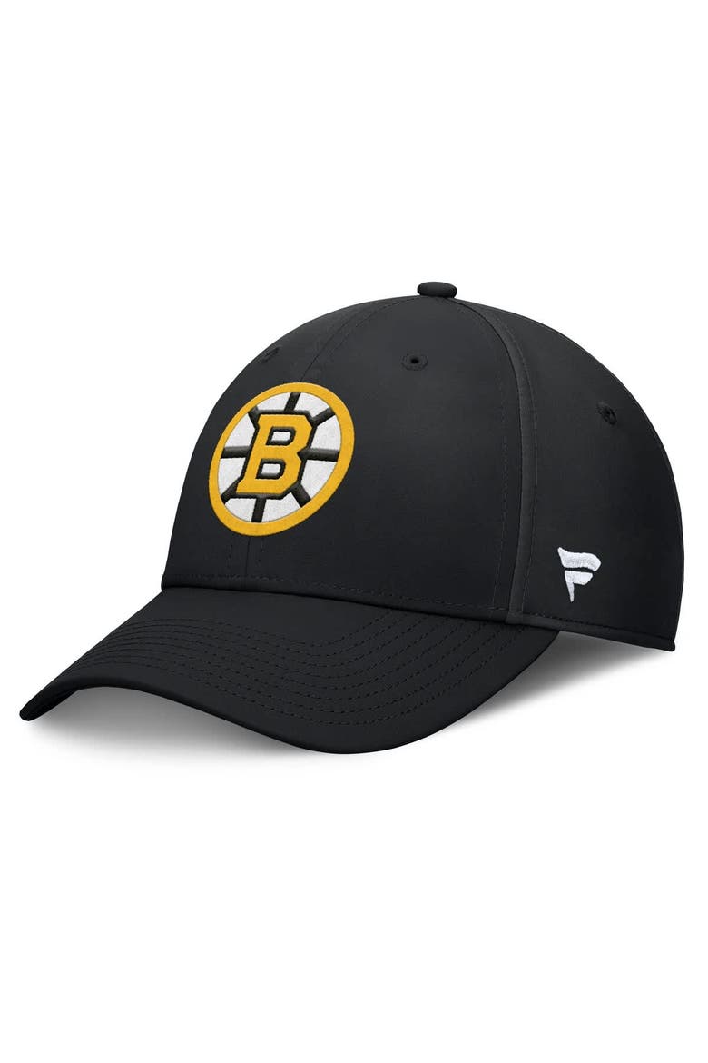 Men's Fanatics Black Boston Bruins Primary Logo Flex Hat, Main, color, Black