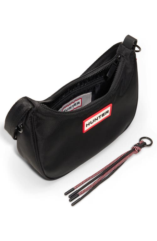 Hunter Recycled Polyester Shoulder Bag In Black
