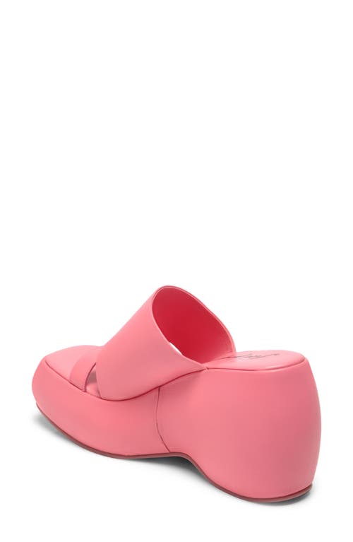 Shop Free People Mila Wedge Slide Sandal In Watermelon
