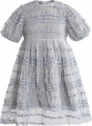 Sweet Cactus Mist Ruffle Dress