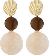 Panacea Stone Circle Drop Earrings