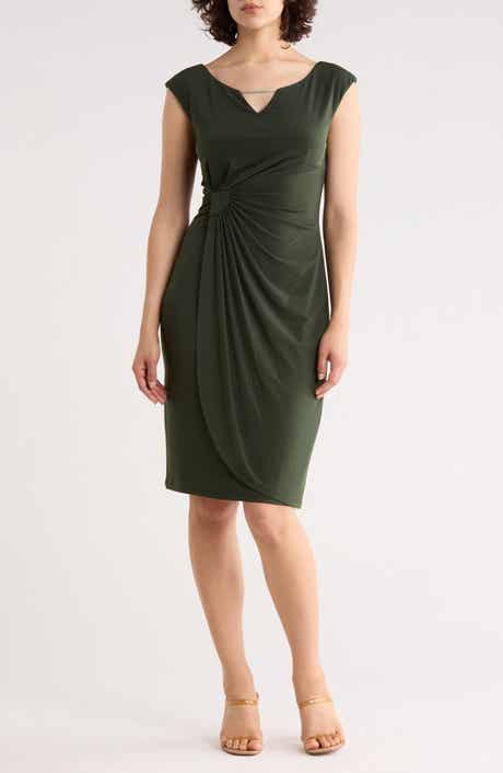 Connected Apparel Ity Trim Detail Sheath Dress