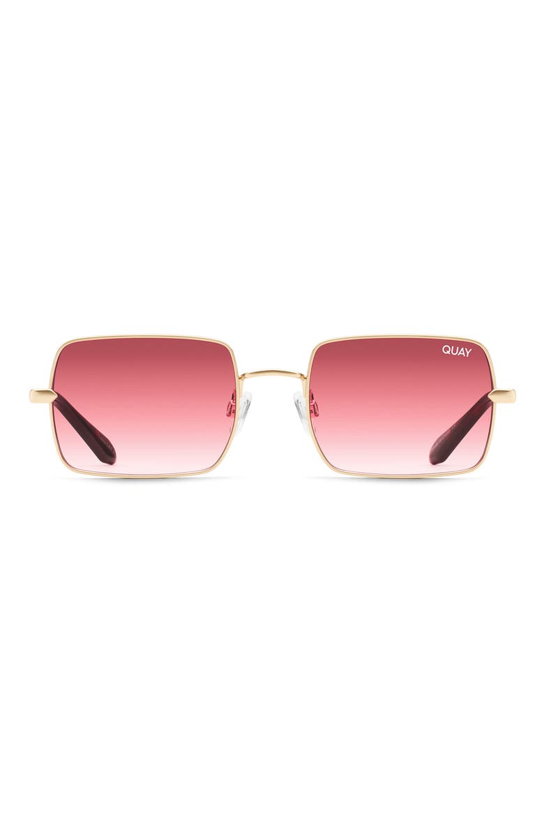 TTYL 57mm Square Sunglasses, Main, color, GOLD / PINK