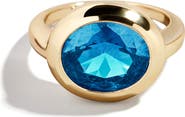 BaubleBar Birthstone Oval Cubic Zirconia Ring