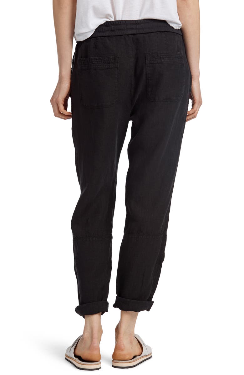 James Perse Patch Linen Pants, Alternate, color, 