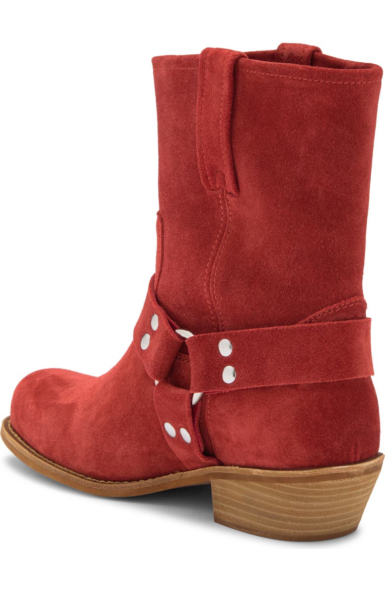 Jeffrey Campbell Waylon Harness Boot, Alternate, color, Tomato Suede