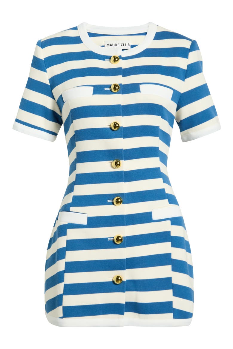 Taylor Stripe Dress, Alternate, color, BLUE STRIPE