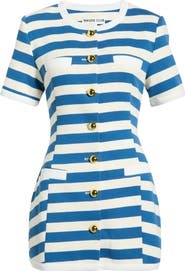 MAUDE CLUB Taylor Stripe Dress