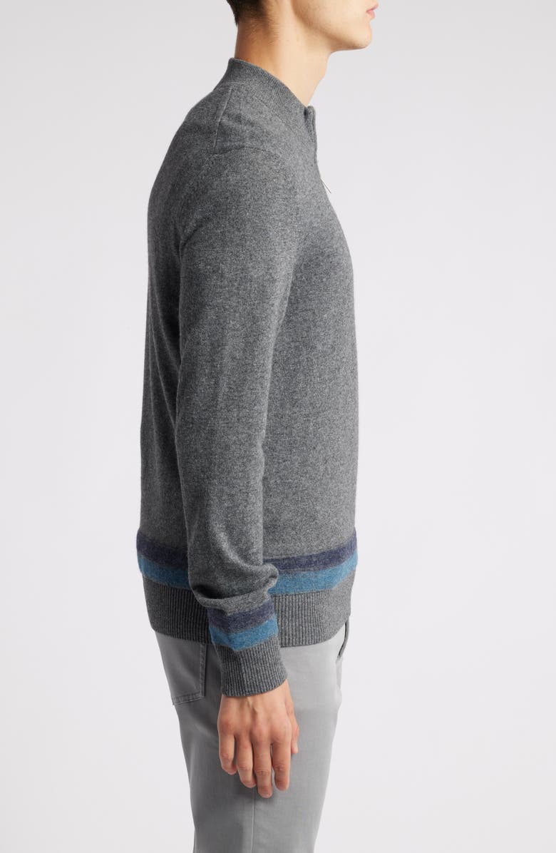 Robert Barakett Rockingham Half Zip Sweater, Alternate, color, Grey