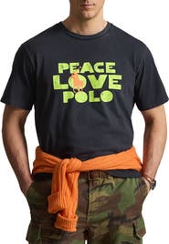 Polo Ralph Lauren Big & Tall Peace Love Polo Graphic Tee