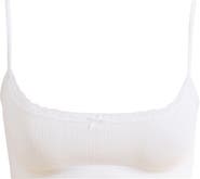 SKIMS Lightweight Stretch Cotton Pointelle Bralette