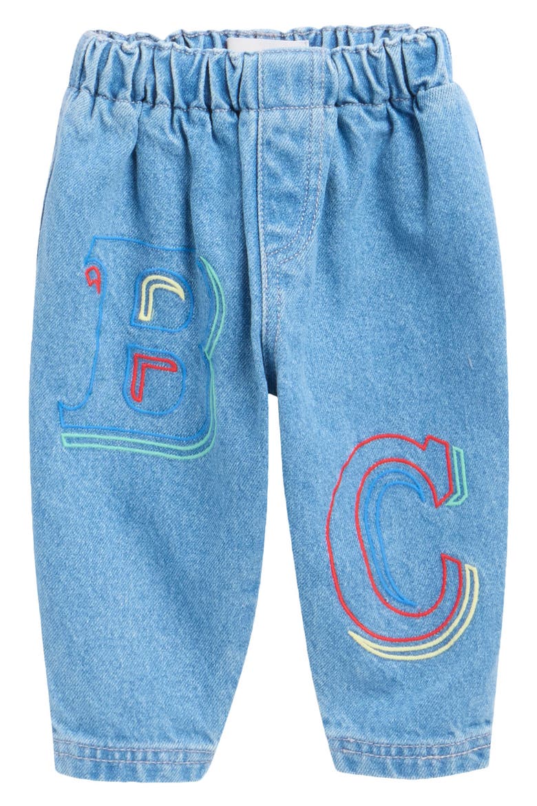 Embroidered Jeans, Main, color, BLUE