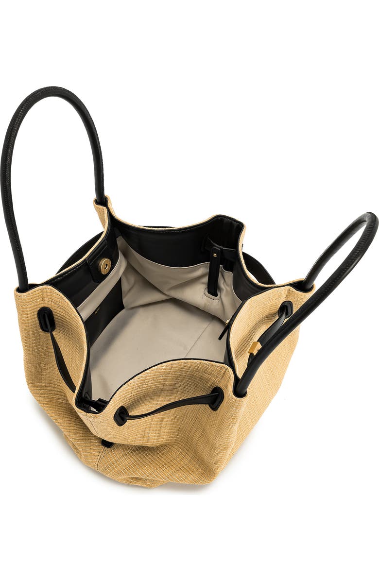 JW PEI Medium Hana Faux Straw Tote, Alternate, color, Brown Straw