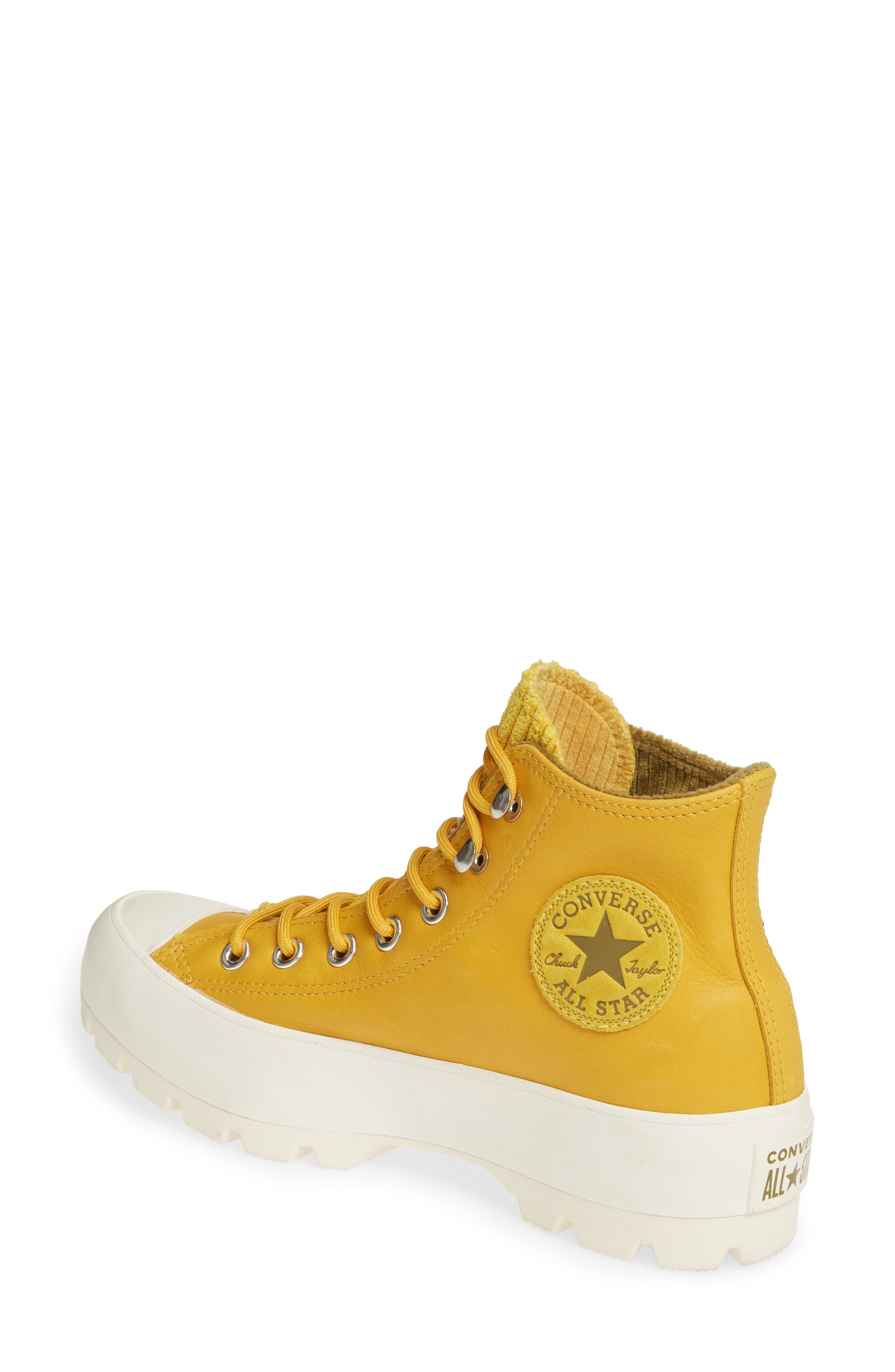 Chuck Taylor® All Star® Gore-Tex® Waterproof Lugged High Top Sneaker, Alternate, color, GOLD DART/ OLIVE FLAK/ EGRET