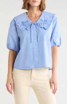 Embroidered Striped Shirt