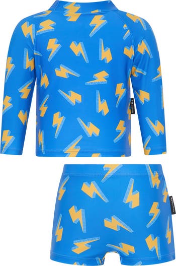 Thunder Long Sleeve Two-Piece Rashguard Swimsuit