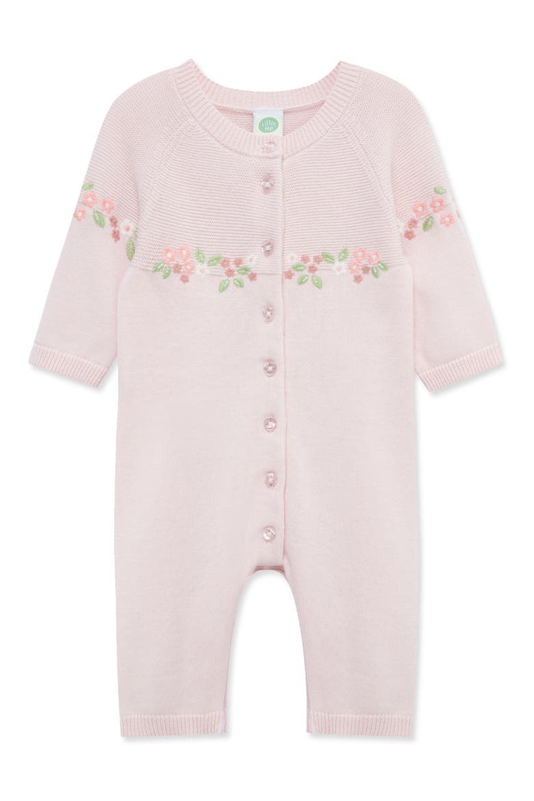 Garland Sweater Romper, Main, color, PINK