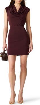 Steve Madden Leticia Cowl Neck Minidress