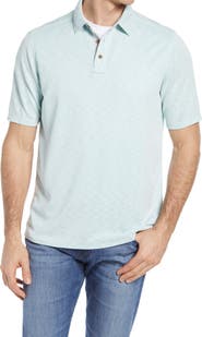 Johnston & Murphy Short Sleeve Slub Knit Polo
