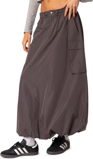 EDIKTED Bubble Cargo Maxi Skirt | Nordstrom