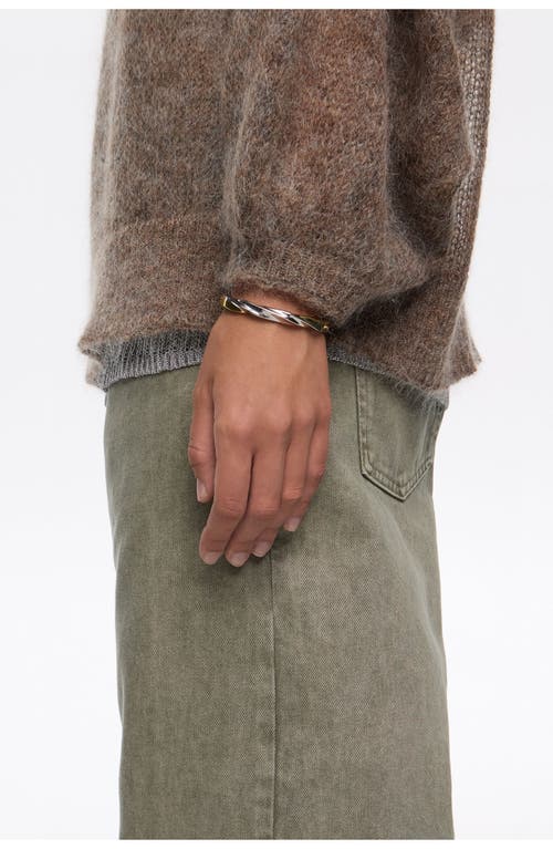 Bimba Y Lola Three-tone Bands Rigid Bracelet In Gold