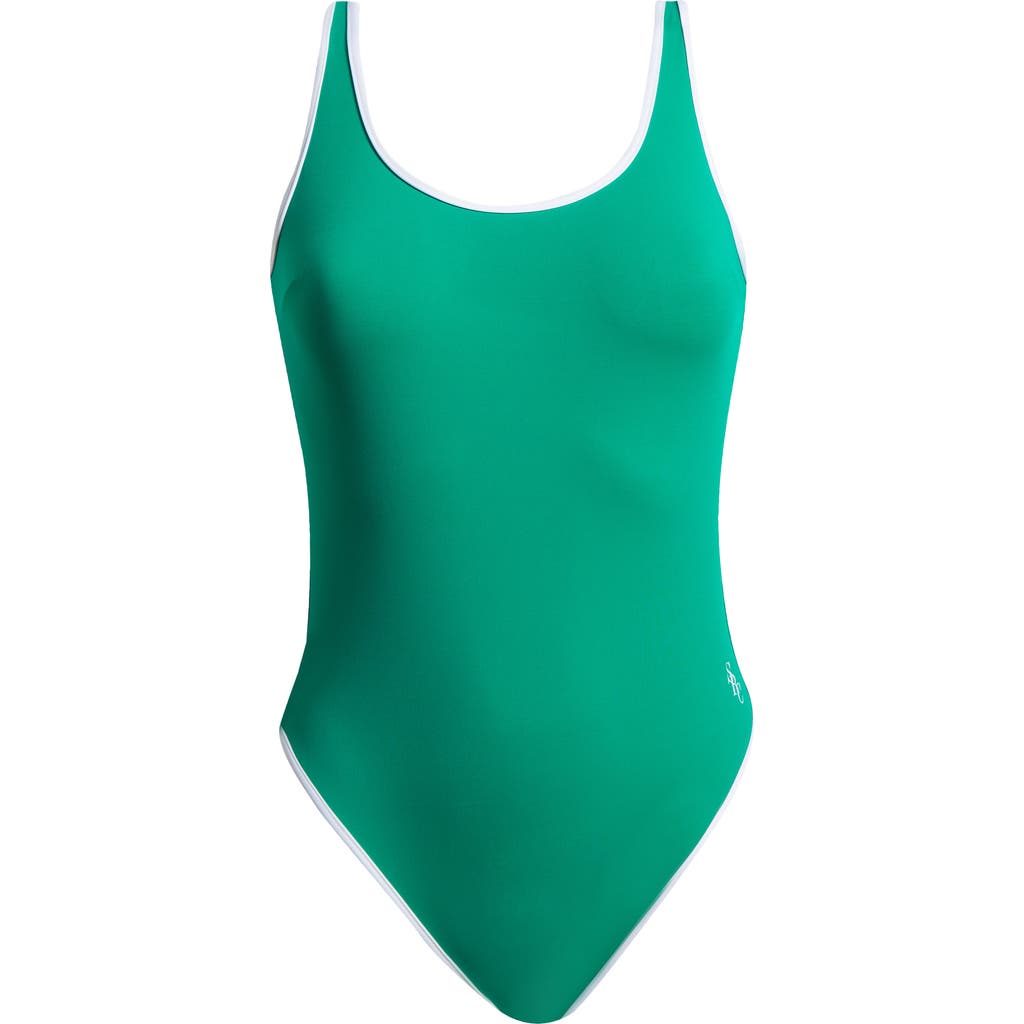 Sporty And Rich Sporty & Rich Carla One-piece Swimsuit In Green