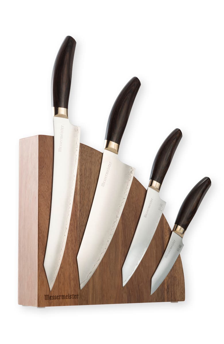 Messermeister Kawashima 5 Piece Magnetic Knife Block Set, Main, color, Kawashima