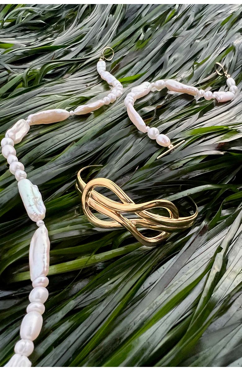 Astor & Orion Hecate's Knot Cuff, Alternate, color, Gold