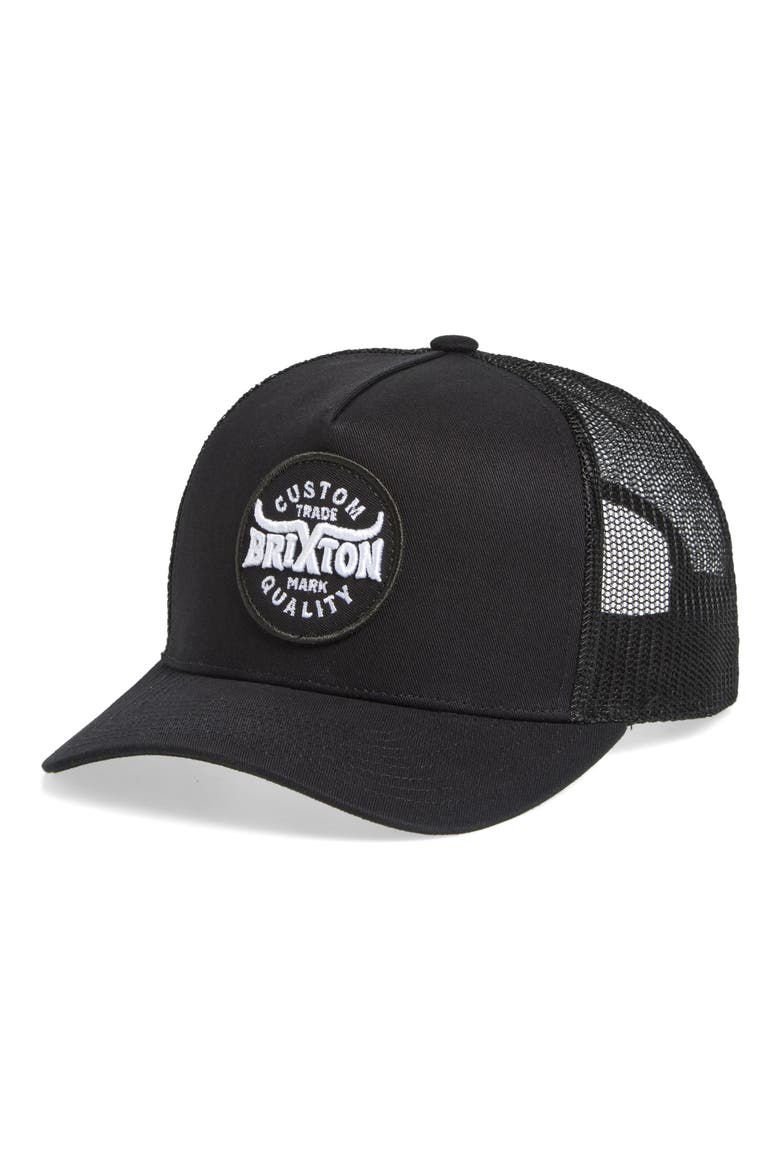 Gibson NetPlus® Trucker Hat, Main, color, BLACK/ BLACK