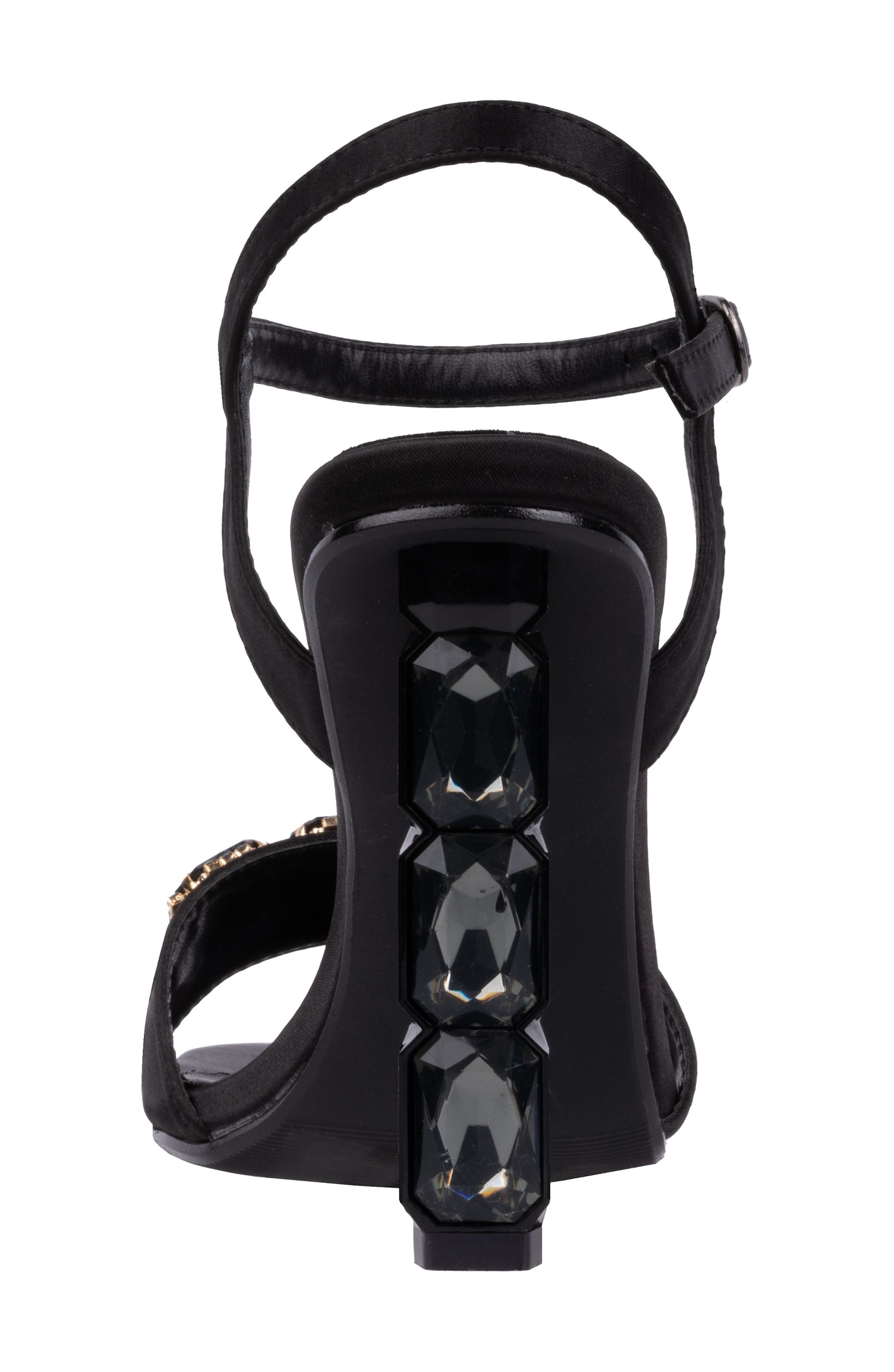 LADY COUTURE Rhinestone Ankle Strap Sandal, Alternate, color, 