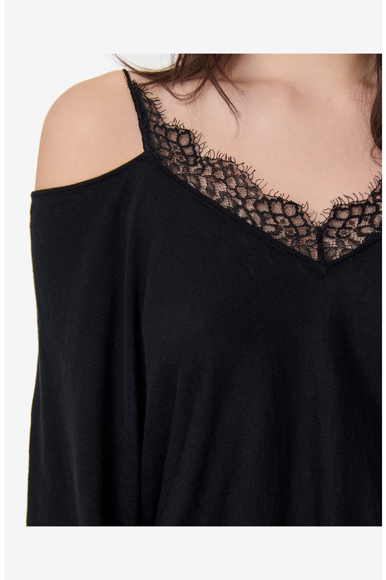 The Ivoire Top, Alternate, color, BLACK