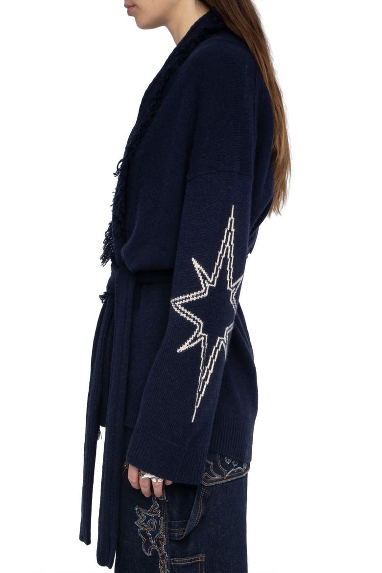 Rock N Roll Wrap Cardigan, Alternate, color, ENCRE