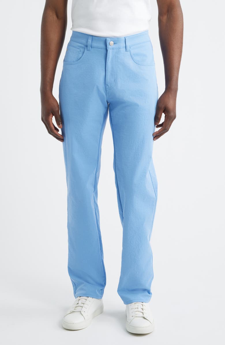 Peter Millar EB66 Performance Five Pocket Pants, Main, color, Bluebird